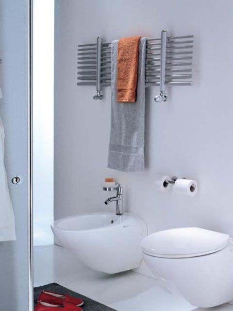 seche serviette mixte, seche-serviettes chrome, radiateur salle de bain chrome, seche-serviettes horizontal